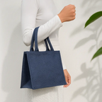 Sac signature en toile de jute – Bleu bohème NEYWASA Originals