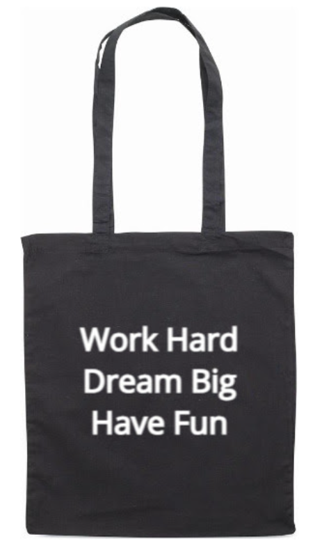 Tote Bag en coton noir – Sac écoresponsable