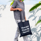 Tote Bag en coton noir – Sac écoresponsable