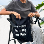 Tote Bag en coton noir – Sac écoresponsable